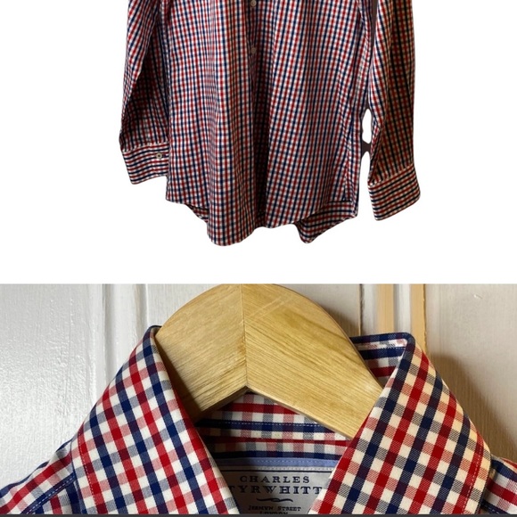 Charles Tyrwhitt none iron slim fit check shirt - Picture 2 of 8